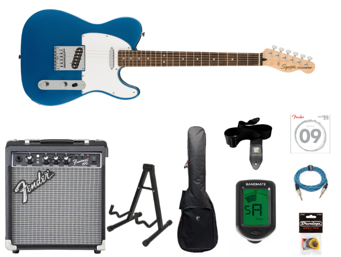 Fender Squier Affinity Telecaster Starter Kit ( Lake Placid Blue )