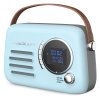 Madison Retro Radio m. Bluetooth, FM og DAB (Lysebl)