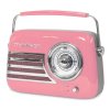 Madison Retro Radio with Bluetooth and FM (Pink)