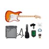 Fender Squier Affinity Stratocaster Electric Guitar Starter Kit (Sienna Sunburst)