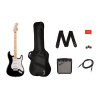 Fender Squier Sonic Stratocaster Electric Guitar Starter Kit (Black)