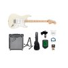 Fender Squier Affinity Stratocaster Electric Guitar Starter Kit (Olympic White)