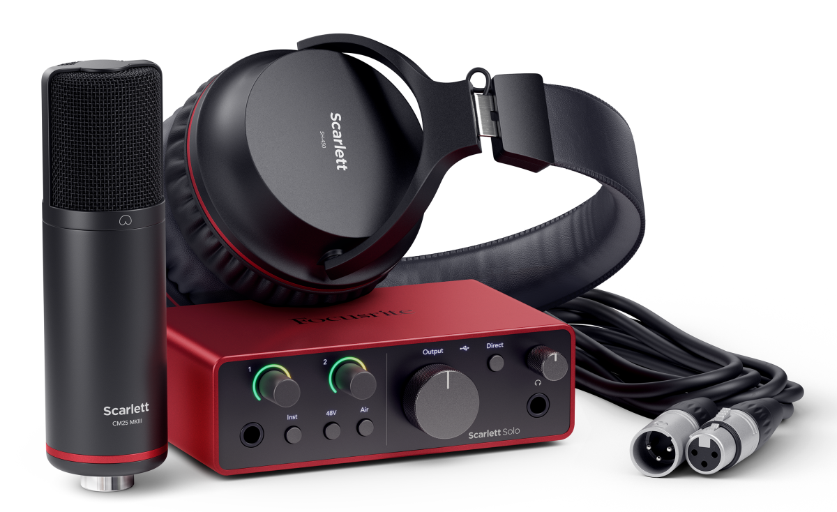 Solo　Pack　Focusrite　Gen　Scarlett　Soundcard　Studio　4th　Audio　Interfaces