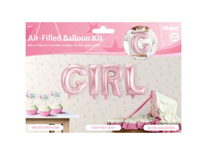 Folieballong Baby "Girl" (rosa)