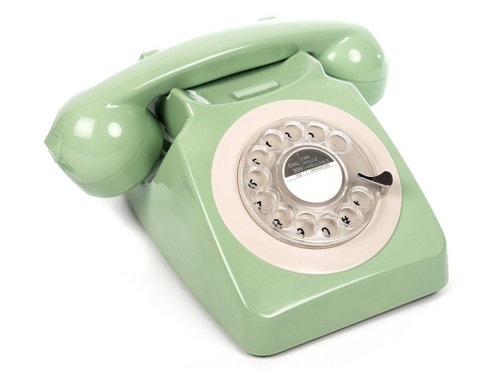 GPO 746 Retro Drejeskivetelefon (Grøn)