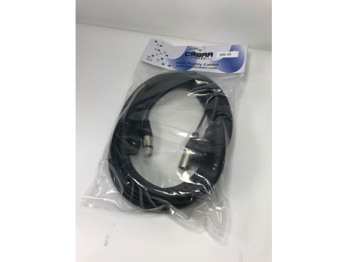 IEC & XLR kombi kabel (DMX)