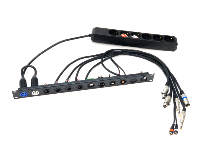 Custom Plug Panel MK3 for DJ Desk
