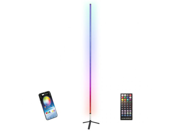 Ibiza Magic Color Stick RGB Floor Light (Black)