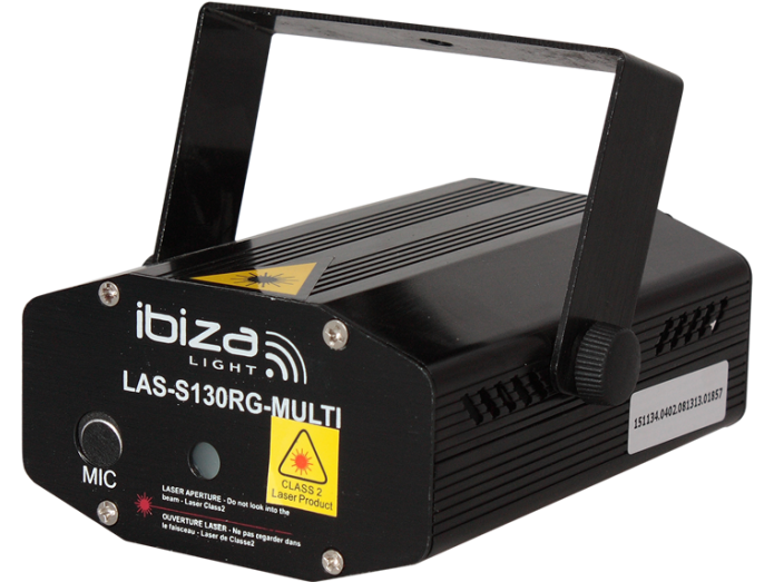 Ibiza Mini Firefly Laser - Svart
