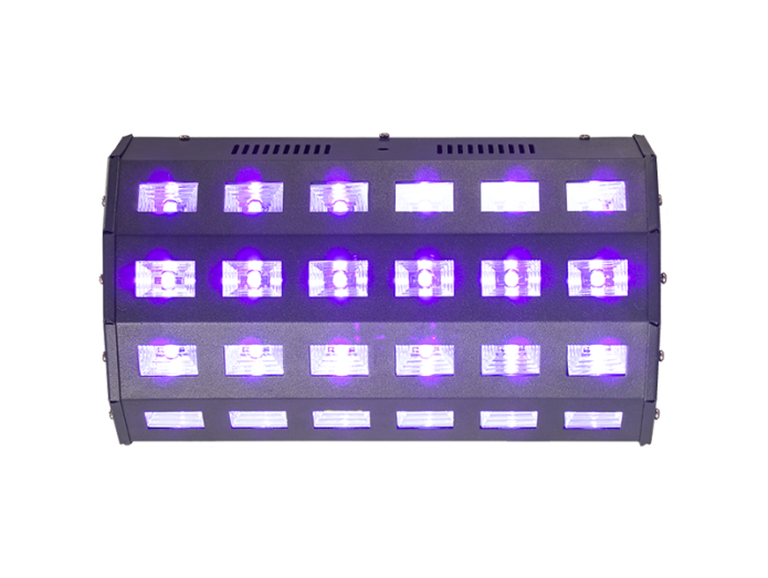 Ibiza LED bar UV+hvid 24 x 3 watt