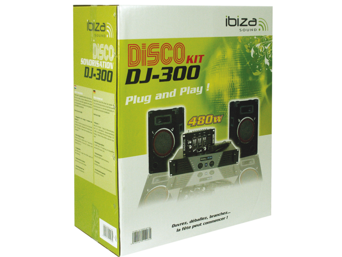 Ibiza DJ-300 Disco-system Festhøjttaler