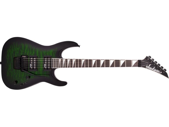 Jackson Dinky JS32Q DKA El-guitar (Transparent Green Burst)