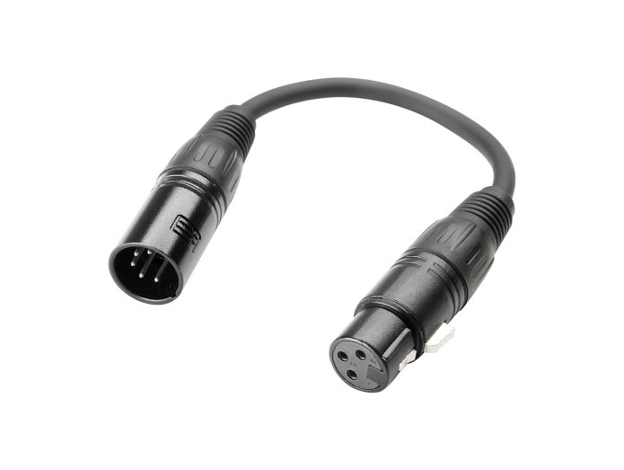 Adapter Cable DMX XLR Male 5 pin to XLR Female 3 pin