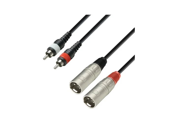 3 Star XLR Male to Phono Stereo Cable