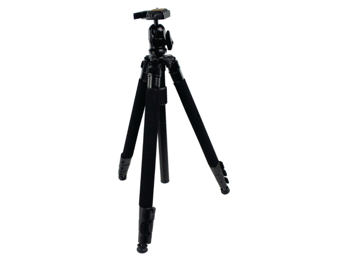 Kamera/videostatiivin jalustapää, 151 cm. musta