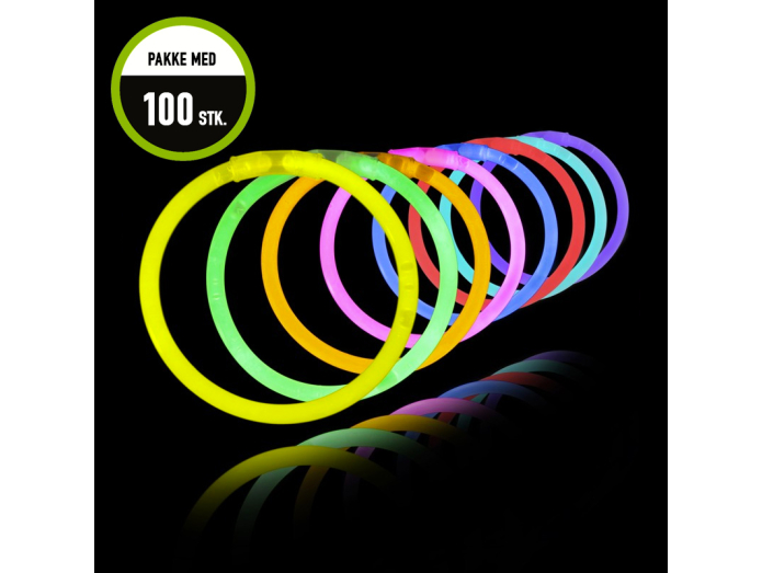 Crackling candle bracelets, solid colour, 100 pcs.