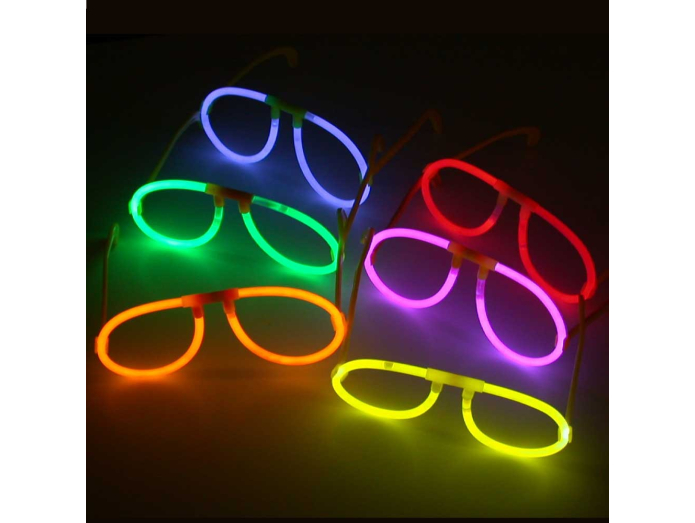 Knæklys briller (inkl. 1 stk Knæklys armbånd)