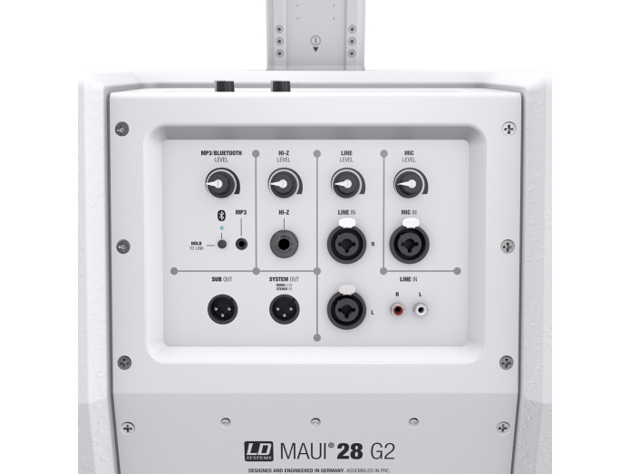 LD Systems MAUI 28 G2 aktiivinen pilarijärjestelmä, valkoinen