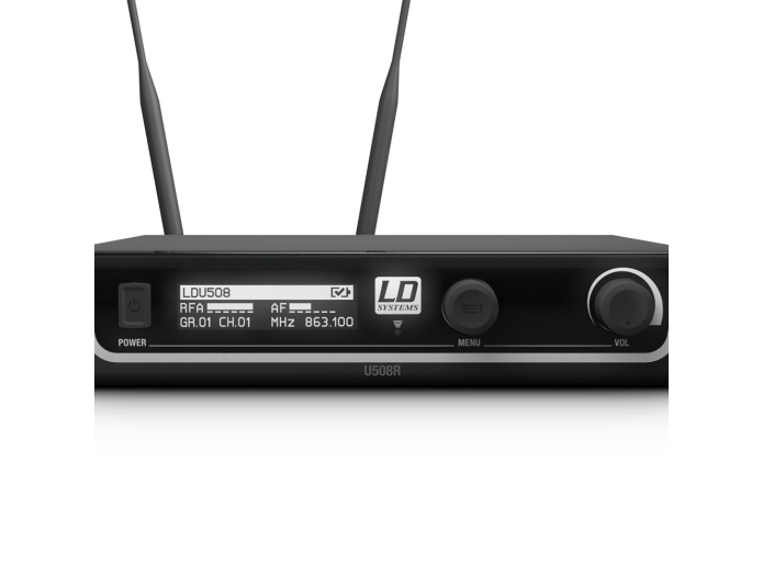 LD Systems U508 BPH - Langaton mikrofonijärjestelmä, jossa on runkopakkaus ja kuuloke