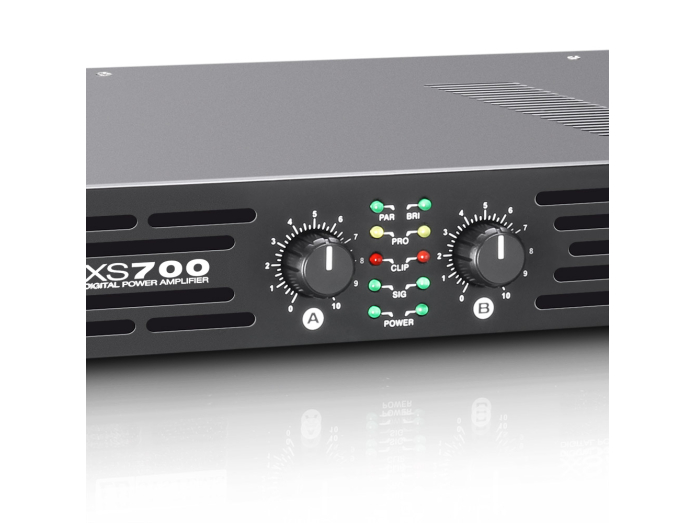 LD Systems XS 700 vahvistin 2x200W 8 Ohm 2x200W 8 Ohm