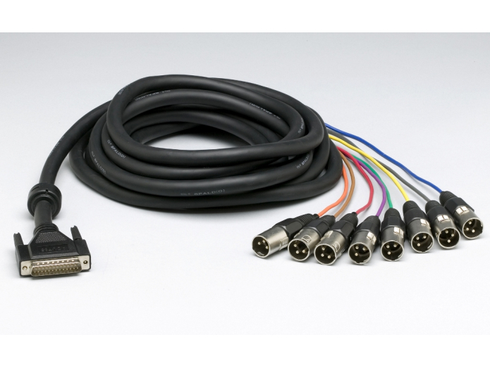 Lynx Analog output cable, 25dsub->8 XLRM, 5m