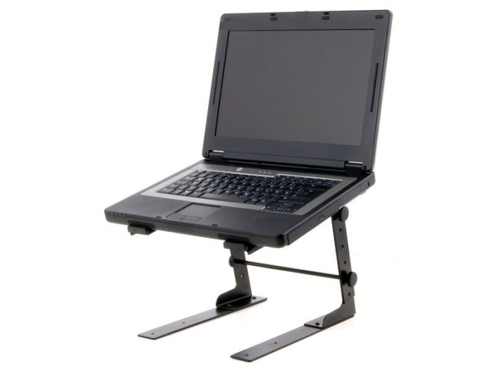 Laptop Stativ med bord beslag, sort
