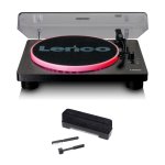 Lenco LS-50 LED Turntable Bundle (Black)