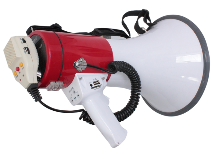 Megaphone 50W with USB and SD card reader