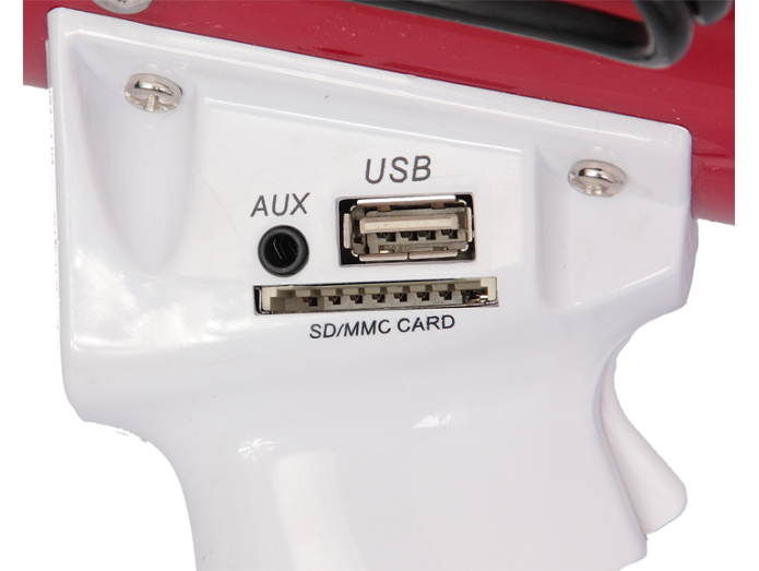 Megafoni 50W USB:llä ja SD-kortinlukijalla