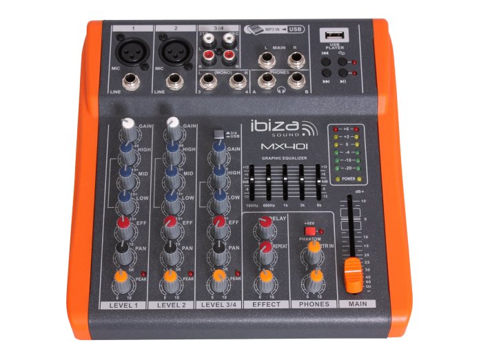 Ibiza MX401 4-Channel Mixer