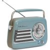 Madison Retro Radio with Bluetooth and FM (Blue)