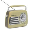 Madison Retro Radio with Bluetooth and FM (Matte Olive Green)