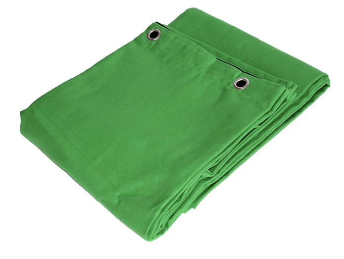 Green Screen Tæppe med øjer (bredde x højde)