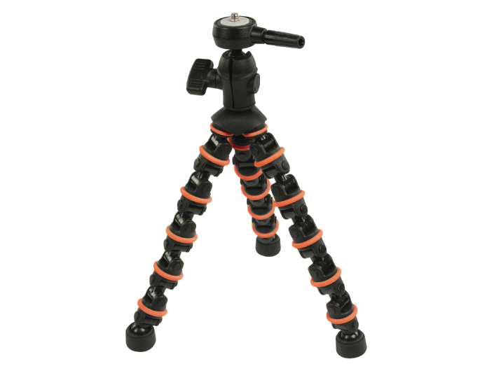 Flexible stand 28,5 cm. 1 kg. black/orange