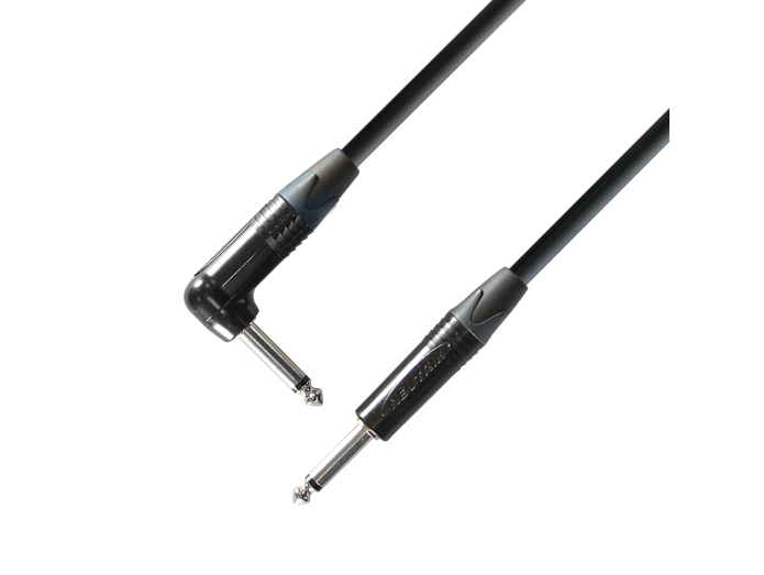 Neutrik Instrument Cable 6.3 mm Jack mono to 6.3 mm Angle Jack mono