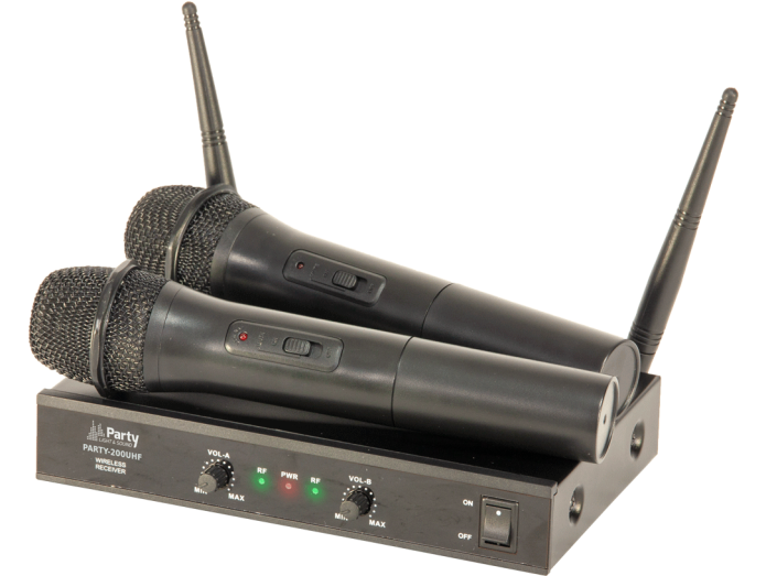 Ibiza Wireless Microphone System (2 channels)