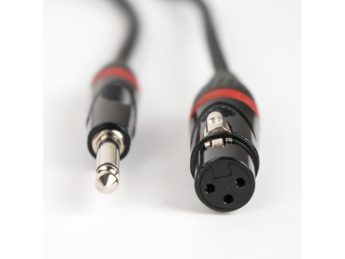 Pulse Mikrofon Signal Kabel XLR Hun til 6.3 Jack (3 Meter) - Mikrofonkabler - DrumCity.dk