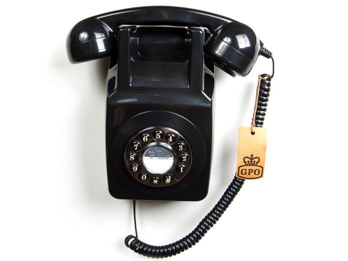 GPO 746 Retro Vægtelefon, Sort