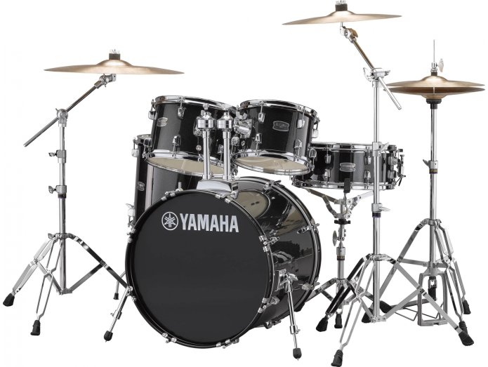 Yamaha Rydeen Studio Trommest inkl. Hardwarepakke og Bkkener (Sort Glitter)