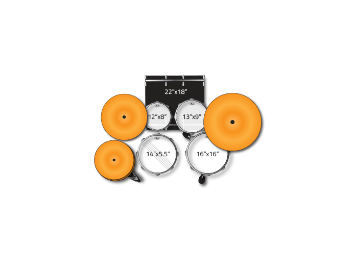 Pearl Export EXX Rock Drum Kit (High Voltage Blue)