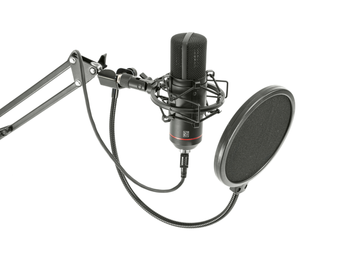 STM300-PLUS Streaming Mikrofon-sæt (Sort) USB mikrofoner -