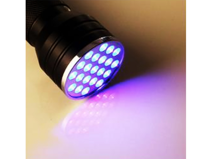 UV Lommelygte med 21 LED dioder