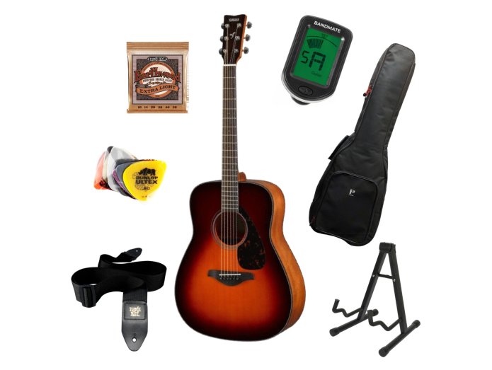 Yamaha FG800 Starter Kit (Brown Sunburst)