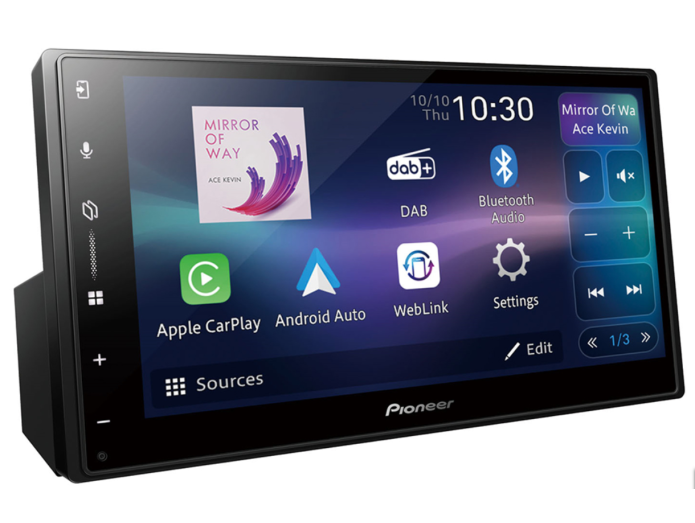 Pioneer SPH-DA77DAB Trdls Apple CarPlay, DAB radio og Bluetooth