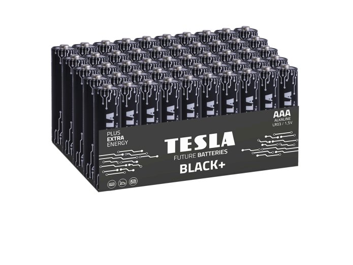 Tesla Black+ AAA Batterier (50 stk)