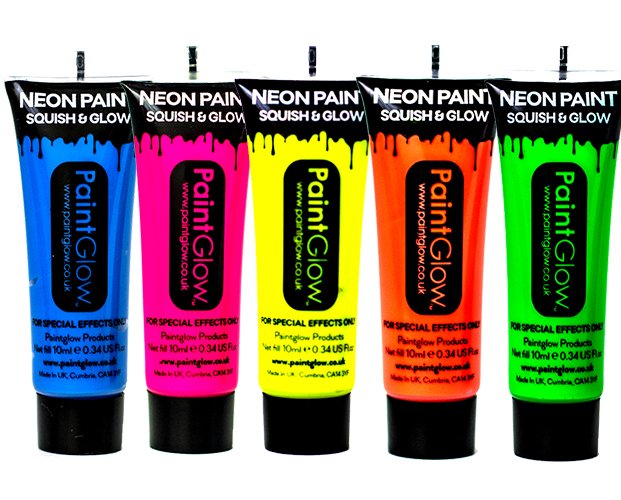 UV (Blacklight) Face Paint and UV Body Paint - 12ml Single Tube