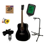 Yamaha FG820 BLII Western Guitar Starter Kit (svart)
