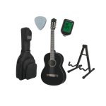 Yamaha C40II Starter Kit fr klassisk spansk gitarr (svart)