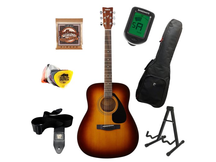 Yamaha F310 Folk Guitar Starter Kit (Tobacco Brown Sunburst)