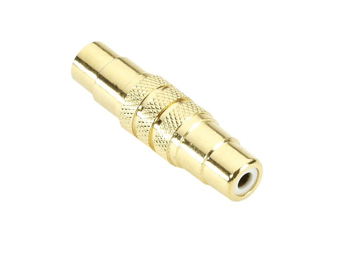 Adapter Audio Connector RCA Phono Female to RCA Phono Female Gold-plated